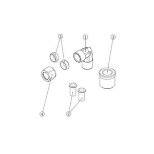 Fleck KIT57 1700 Tuz Dirseği Takımı